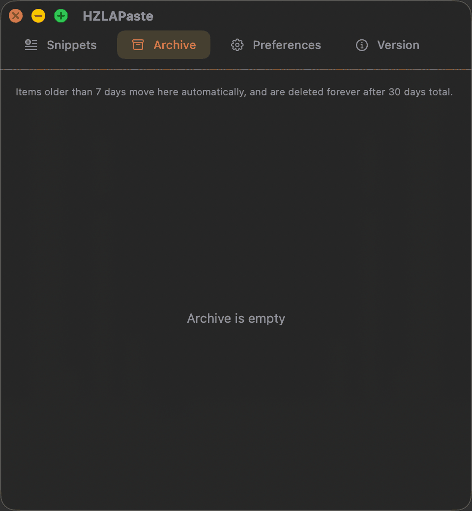 Archive & retention